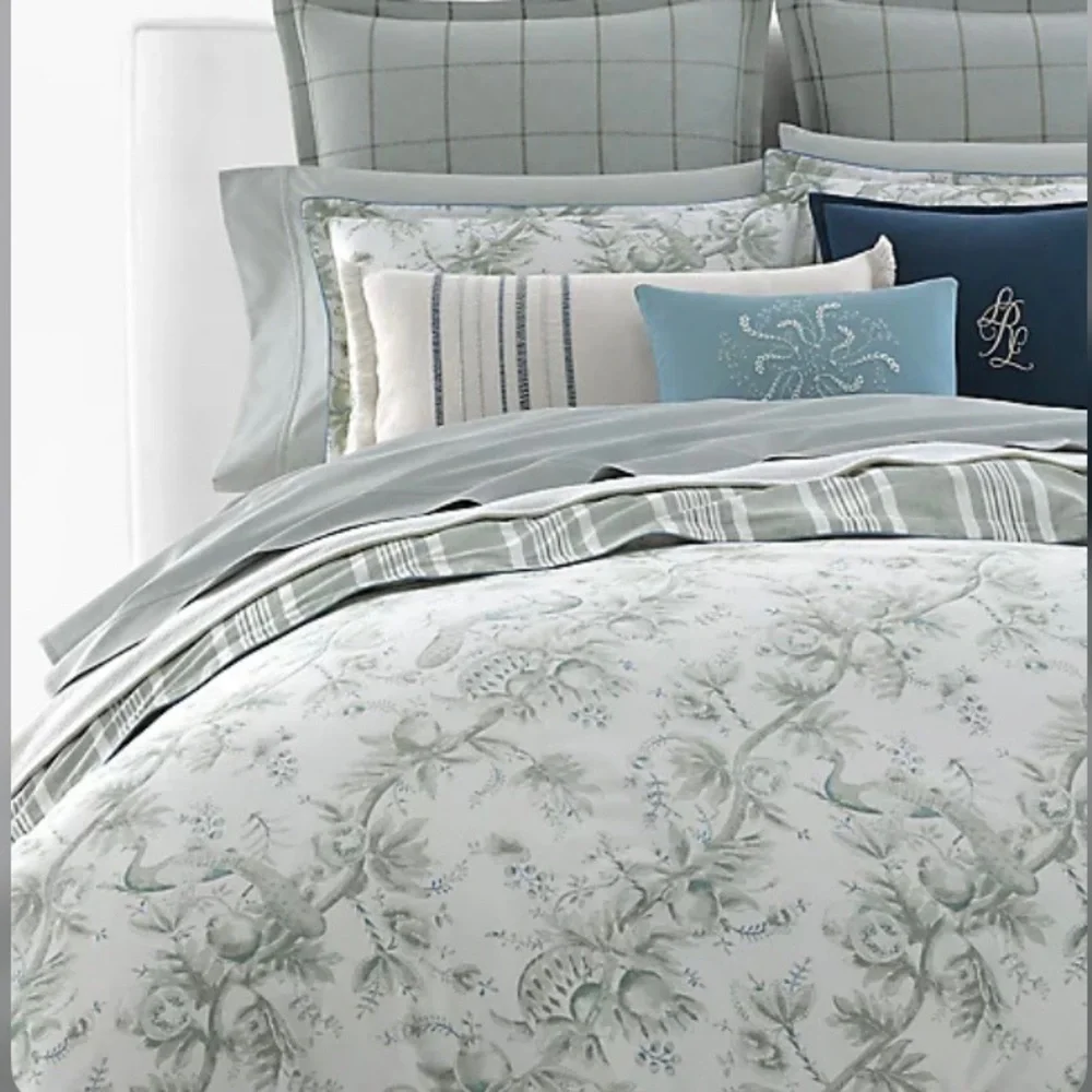 NWOT Lauren Ralph Lauren Julianne Duvet Set King, Sage